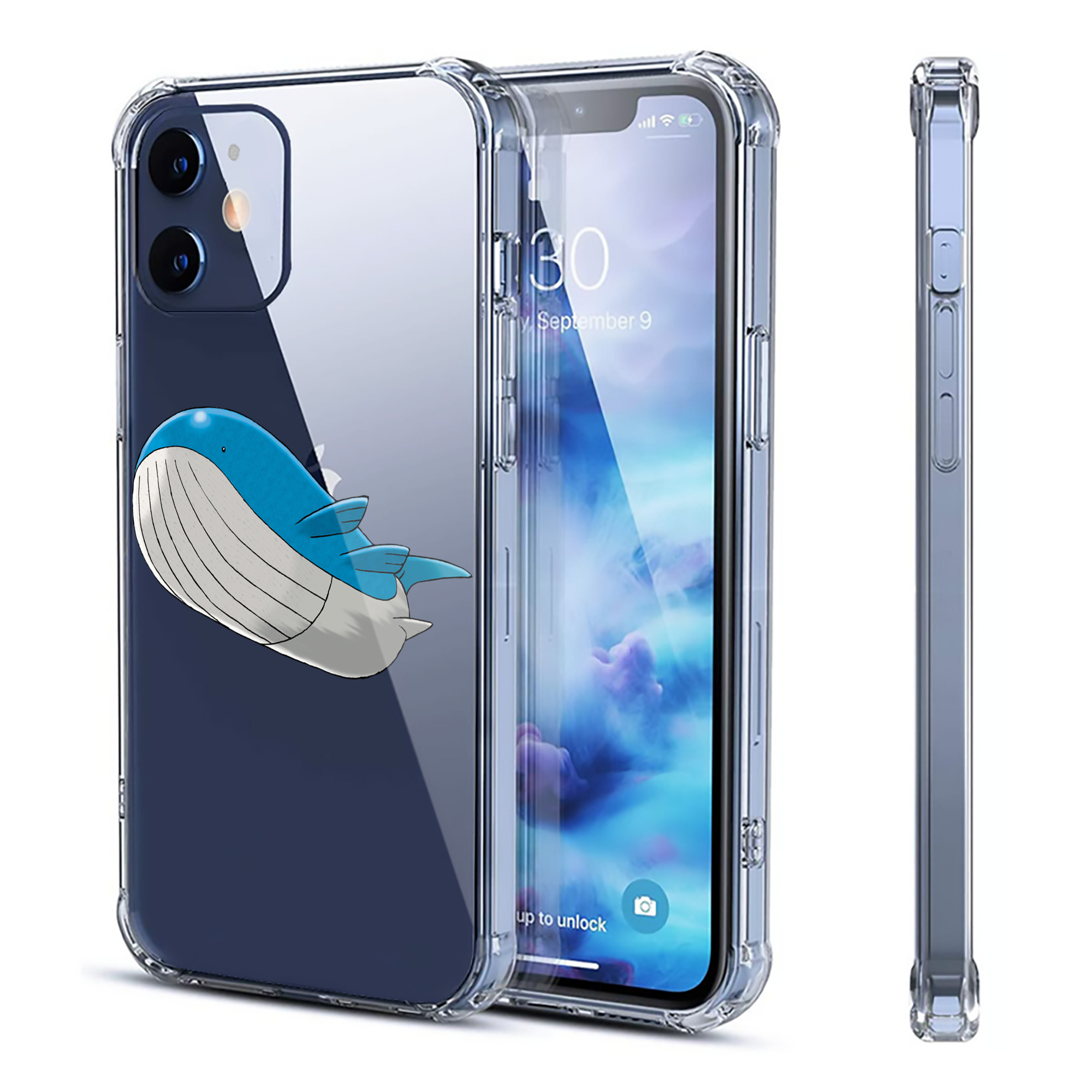 （画像用） ポケットモンスター Pokémon 【iPhone 12シリーズ対応】透明スマホケース（クリアソフトケース）